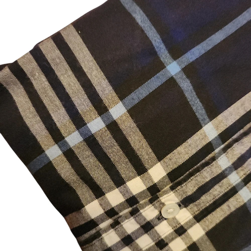 Thomas Mason Shirtings For‎ J. Crew Plaid Long Sleeve Shirt Size Medium Slim